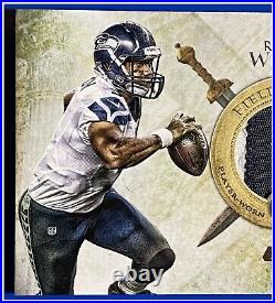#114/150 Russell Wilson Rookie Jersey 2012 Topps Field Armor Patch Valor 1-owner