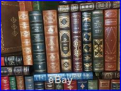1970s Vintage Leather Book Collection, Signed Franklin Library Lot 85 Pieces