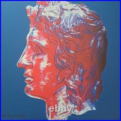 1980s Andy Warhol Signed Limited Edition Lithograph Alexander the Great