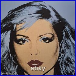 1980s Andy Warhol Signed Limited Edition Lithograph Debbie Harry