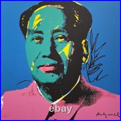 1980s Andy Warhol Signed Limited Edition Lithograph Mao Zedong