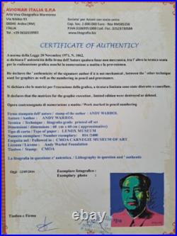 1980s Andy Warhol Signed Limited Edition Lithograph Mao Zedong