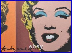 1980s Andy Warhol Signed Limited Edition Lithograph Marilyn Monroe