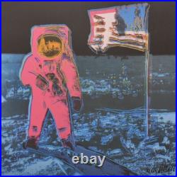 1980s Andy Warhol Signed Limited Edition Lithograph Moonwalk