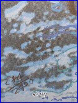 1980s Andy Warhol Signed Limited Edition Lithograph Moonwalk