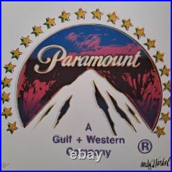 1980s Andy Warhol Signed Limited Edition Lithograph Paramount