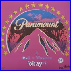 1980s Andy Warhol Signed Limited Edition Lithograph Paramount