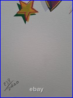 1980s Andy Warhol Signed Limited Edition Lithograph Paramount