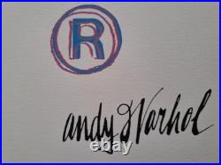 1980s Andy Warhol Signed Limited Edition Lithograph Paramount