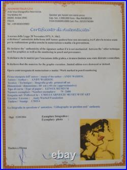 1980s Andy Warhol Signed Limited Edition Lithograph Querelle