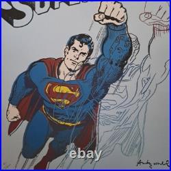 1980s Andy Warhol Signed Limited Edition Lithograph Superman
