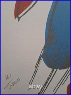 1980s Andy Warhol Signed Limited Edition Lithograph Superman