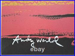 1980s Andy Warhol Signed Limited Edition Lithograph Vesuvius