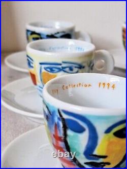 1994 IPA Illy Collection Limited Edition Rare Complete Set Espresso Cups