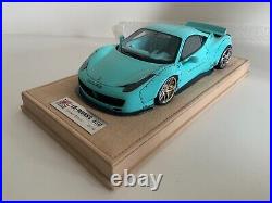 1.18 Liberty Walk Ferrari 458 Tiffany Blue Limited Edition #05 of 50 pieces