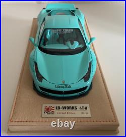 1.18 Liberty Walk Ferrari 458 Tiffany Blue Limited Edition #05 of 50 pieces