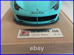 1.18 Liberty Walk Ferrari 458 Tiffany Blue Limited Edition #05 of 50 pieces