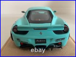 1.18 Liberty Walk Ferrari 458 Tiffany Blue Limited Edition #05 of 50 pieces