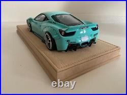 1.18 Liberty Walk Ferrari 458 Tiffany Blue Limited Edition #05 of 50 pieces