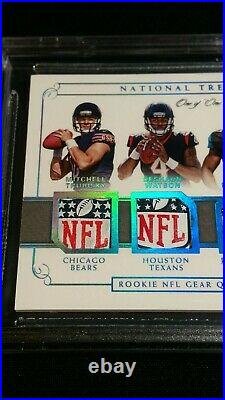 1/1 RC PATRICK MAHOMES II NFL SHIELD BGS 9 ROOKIE PATCH 2017 National Treasures