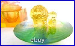 2006 Luiligongfang Limited Edition Crystal Art Sculptures 3 Pieces