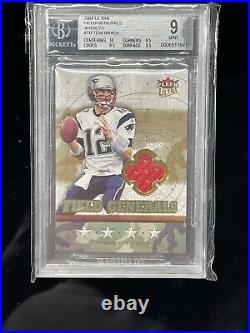 2007 ULTRA FIELD JERSEY #TB TOM BRADY Game Used Patch BGS 9 Mint Center 10 Relic