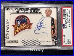 2009 Rookies & Stars Stephen Curry RC AUTO /449 ON CARD ROOKIE AUTOGRAPH PSA 9