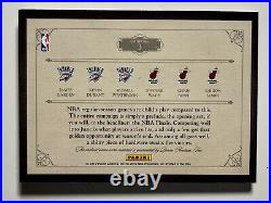 2012 Panini Preferred LeBron James Durant Harden Wade Patch /199 Finals Booklet