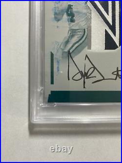 2016 National Treasures Dak Prescott 1/1 Patch Auto Cyan Printing Plate PSA 7 RC