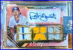 2021 Topps Triple Threads Robin Yount Game Used 1980 Relic True 1/1 Case Hit HOF