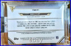 2021 Topps Triple Threads Robin Yount Game Used 1980 Relic True 1/1 Case Hit HOF