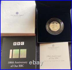 2022 limited Edition, 100th Anniversary of our BBC, SilverProof 50p piece