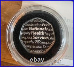 2023 Limited Edition, NHS 50p Piece with COA