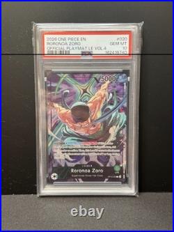 2026 One Piece Promos Official Playmat Limited Edition Vol. 4 Roronoa Zoro Psa 10