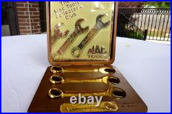 24kt gold plated Limited Edition Mac Tools 3 Piece Short Combo Wrench Set