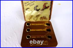 24kt gold plated Limited Edition Mac Tools 3 Piece Short Combo Wrench Set