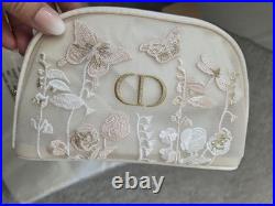 2 Piece Set-Dior Mesh Tote and Make up Bag Butterfly Print Limited Edition