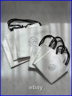 6-piece of CHANEL Authentic Limited Edition Paper Gift Shopping Empty Bag white