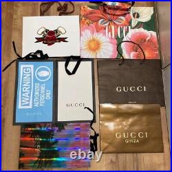 7-piece of GUCCI Authentic Limited edition Multicolor Paper Shopping Tote Bags