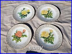 9 Piece Rose Plate Collection, The Edward Marshall Boehm Limited Edition, New