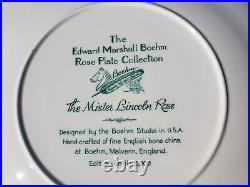9 Piece Rose Plate Collection, The Edward Marshall Boehm Limited Edition, New
