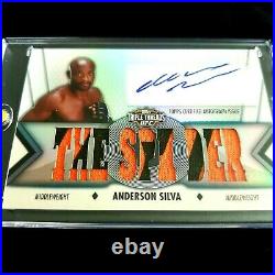 ANDERSON SILVA 2013 Topps UFC Knockout Platinum G. O. A. T. The Spider 1/1