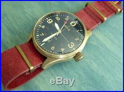 AVI-8 Flyboy Bronze Edition LE 45 mm Automatic w Red Leather One Piece + Suede