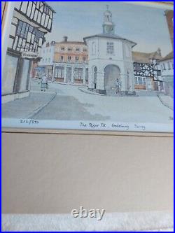 A View Of The Pepper Pot, Godalming, Surrey, Limited Edition, 212/850, Art Print