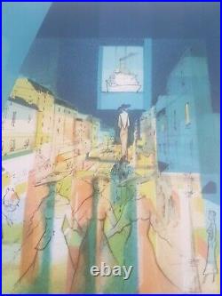 Abstract Paris Scene. Limited Edition 13/300 Signed