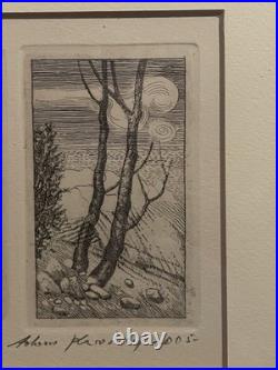 Adrian Ploskowicz limited edition etching Tryptyk, 2005. 25/80 prints. VGC