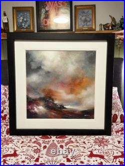 Alison Johnson Large Framed Limited Edition Embellished Canvas Art Painting