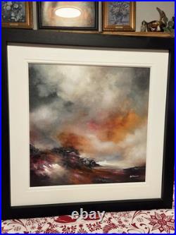Alison Johnson Large Framed Limited Edition Embellished Canvas Art Painting