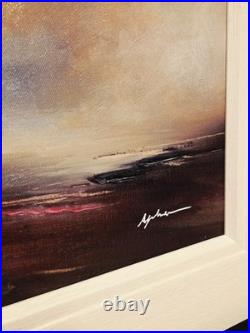 Alison Johnson Large Framed Limited Edition Embellished Canvas Art Painting