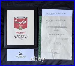Andy Warhol (1928-1987) Hand Signed Original Limited Edition Print with COA